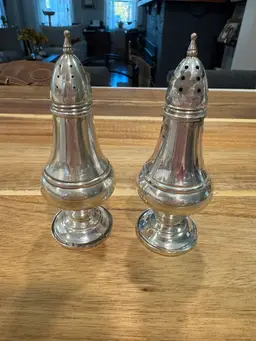 #01 - Pair Of Gorham Sterling Salt And Pepper Shakers