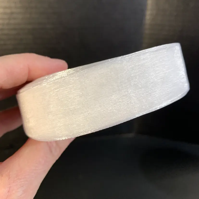 Roll of 1" White Organza Ribbon