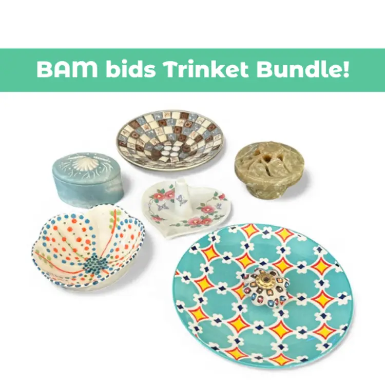 BAM bids Trinket Dish and Box Bundle