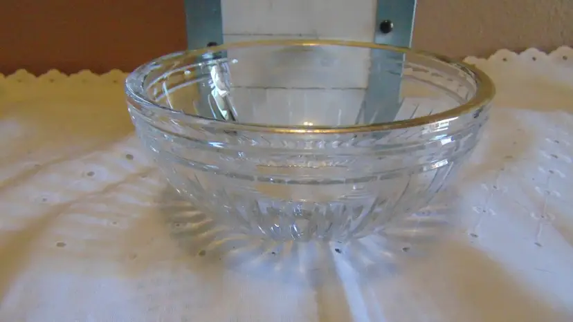 Darling preowned Crystal bowl by Marquis of Waterford with Gold Trim