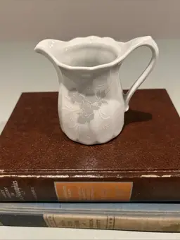 Vintage Floral Creamer Eschenbach Bavaria Germany. 3.25 X 4 Inches