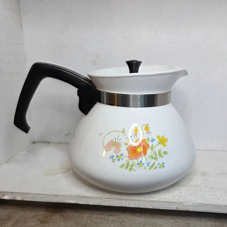 Corning Wear Wildflowers Coffee Pot