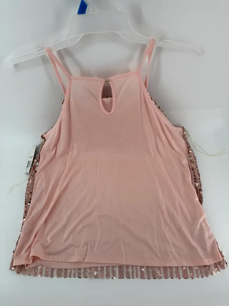 NO BOUNDARIES Pink Sequin High NK Cami Women’s XXXL / 3XG (21) Brand New