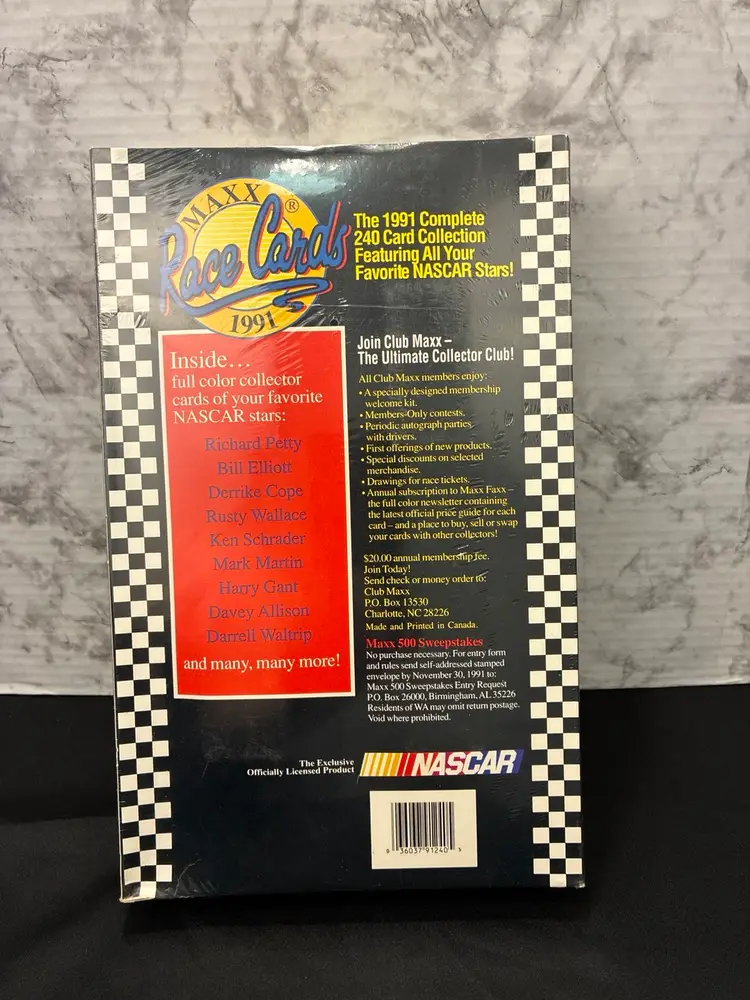 SEALED MAXX Race Cards 1991 Nascar Trading Card Complete Set 240 Petty Elliott