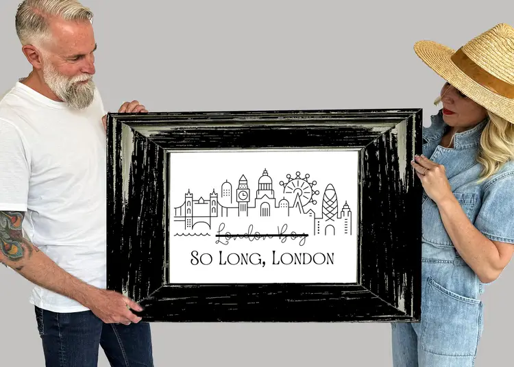 So Long, London - Taylor Swift Inspired Framed Wall Art-Tortured Poets Department