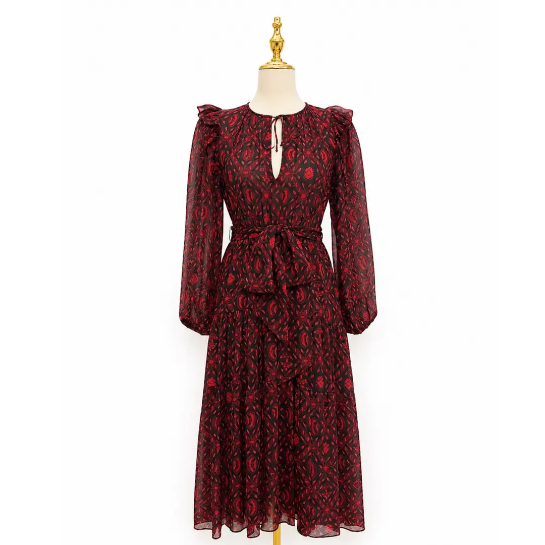 Ulla Johnson Red Aliya Dress Sz 0