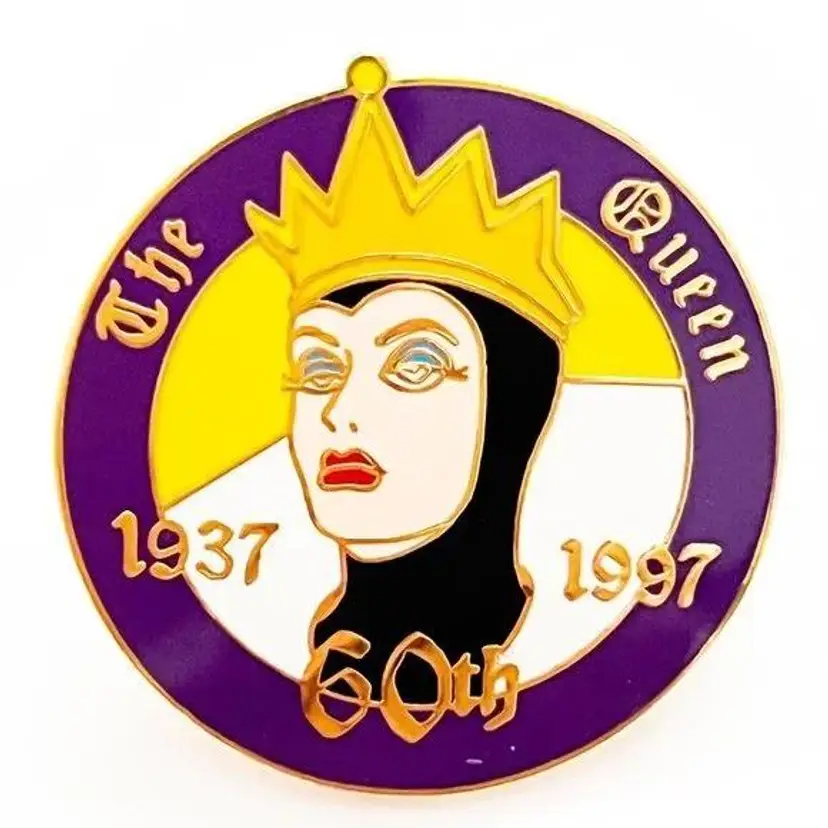 Disney Disneyland 60th Snow White & 7 Dwarfs Villain Evil Queen 1997 Pin