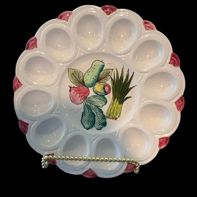 Vintage Deviled Egg Platter