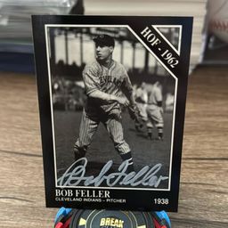 Bob Feller 
1991 Sporting News Conlon Collection Autograph Cleveland Guardians
