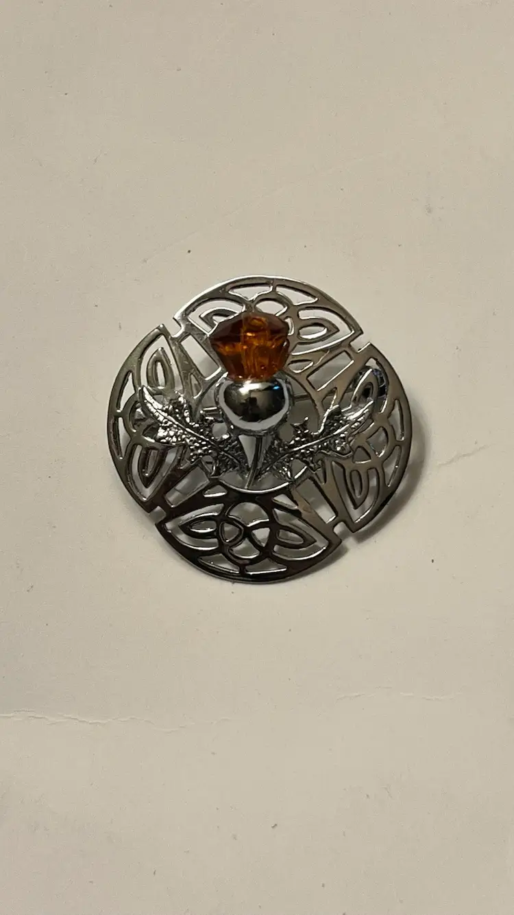 Pretty Thistle Pin By Mitzpah