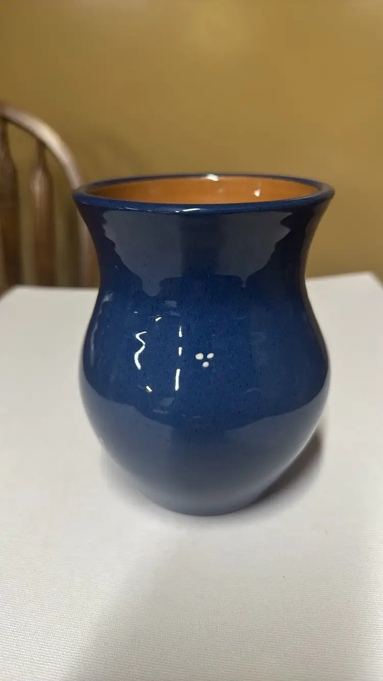 BAUMANN GRUYERES Pottery Vase Switzerland 6” tall