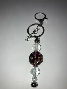 UV Reactive Fidget Purse Charm Or Keychain Clip! Handmade By Me!