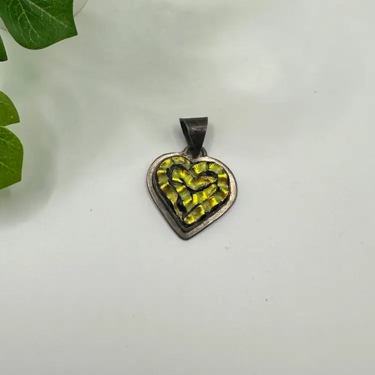 Sterling Silver 950 Heart Pendant
