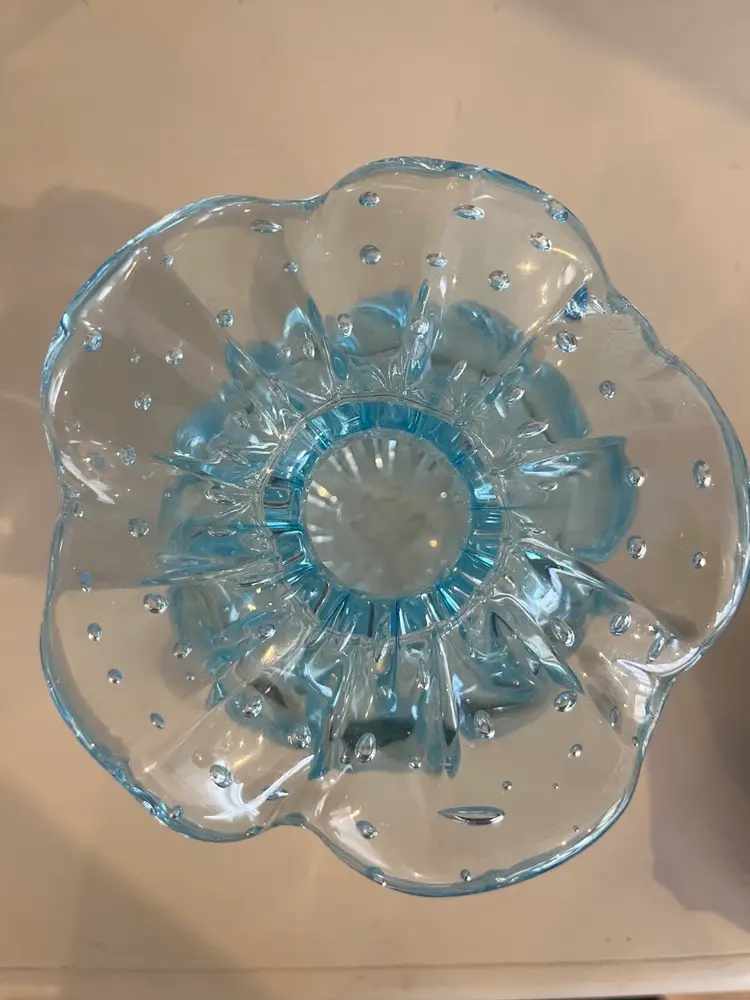TAVARES Murano Crystal Vase