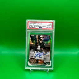 PSA 10 Kyle Stowers Green Refractor RC Auto /99! Pop 4!