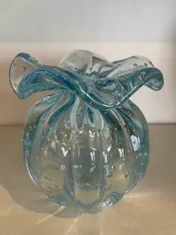 TAVARES Murano Crystal Vase