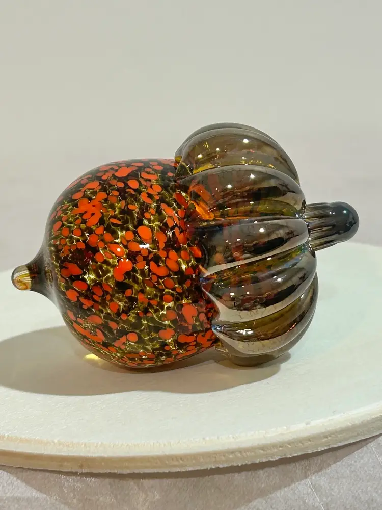 Hand Blown Glass Acorn Glass Orb Acorn Figurine Art Glass Paperweight