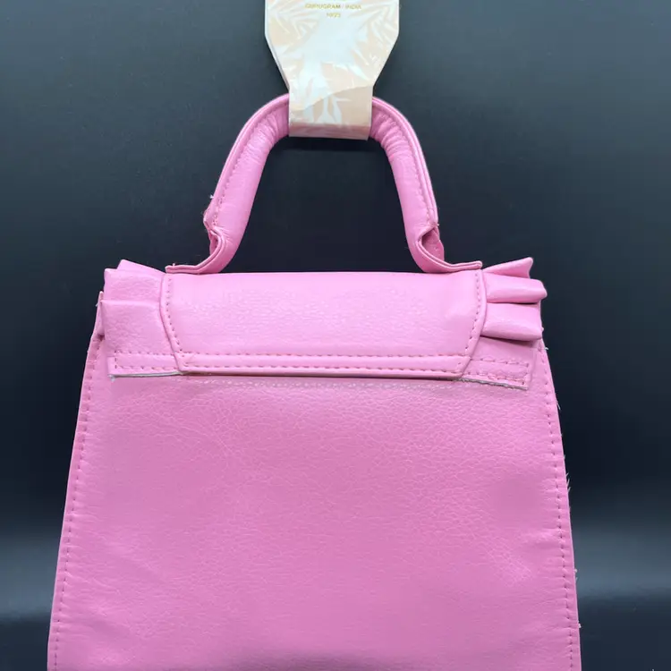 #01 37 - NWT Tommy Bahama Kids Pink Ruffle Bow Purse - Resort Collection