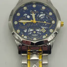 K-34 ORUSS Men's watch-40mm Polygonal Openwork Gold and Silver