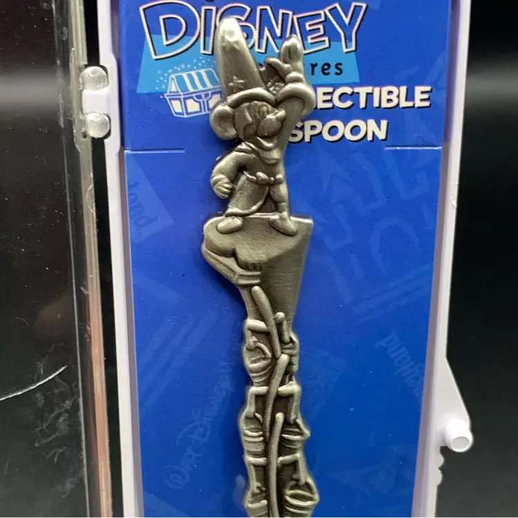Vintage Pewter Mickey Mouse Wizard Collectible Spoon