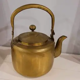 82 - Brass / Copper Teapot With Asian Markings