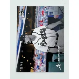 Spencer Strider 2023 Topps Black & White Color Background /49 Atlanta Braves