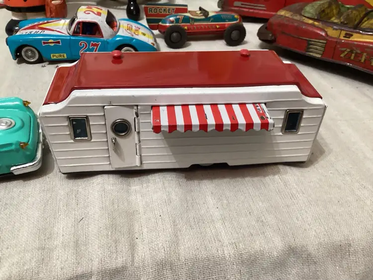 Tin Toy Car And Camper