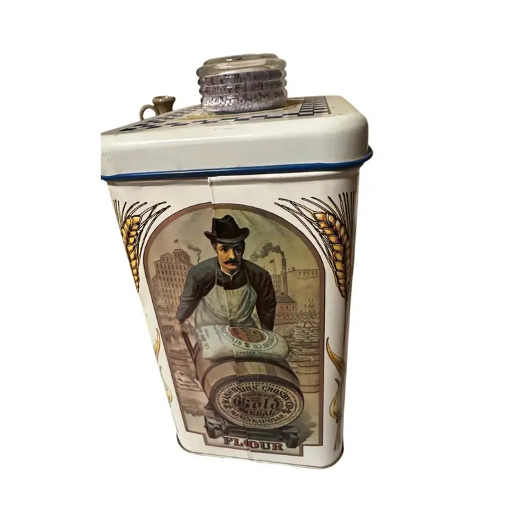 Vintage Washburn Crosby Co. Gold Medal Flour tin canister