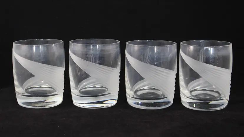 Lenox Crystal Windswept Old-Fashioned Whiskey Glasses - Set of 4