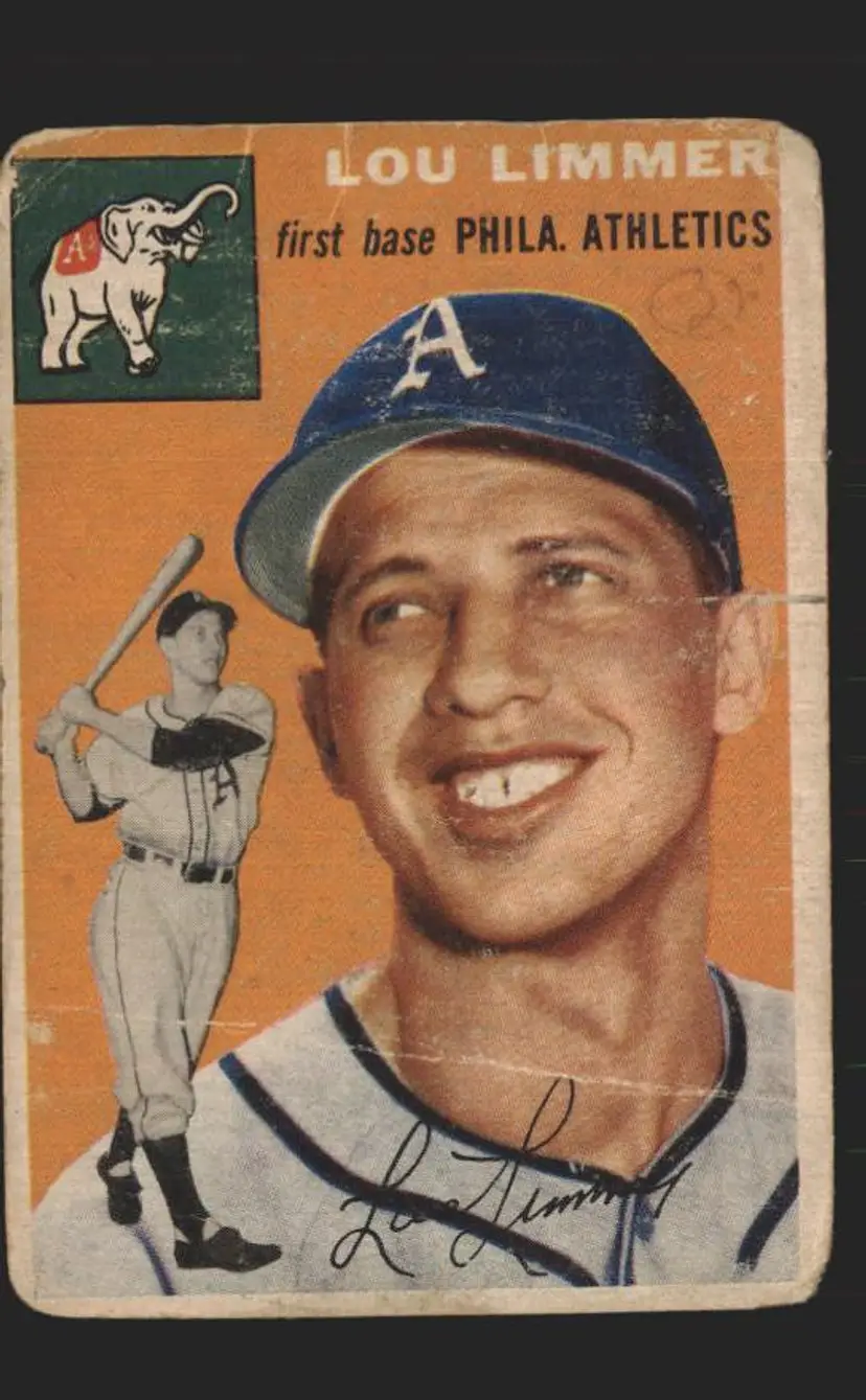 Lou Limmer 1954 Topps #232 - (140) - Philadelphia Athletics