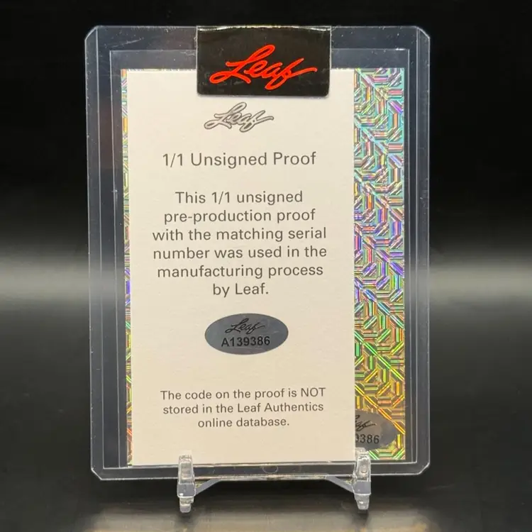 2023 Leaf - Jean-Claude Van Damme Pre-Production 1/1