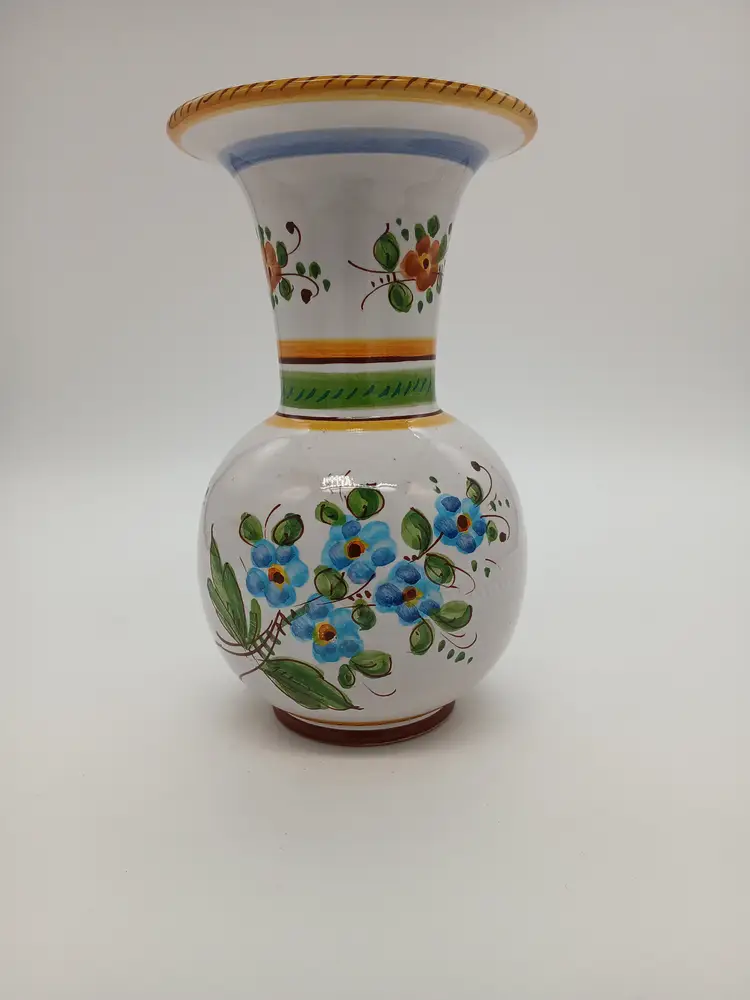 Italian Pottery Vase - Signed