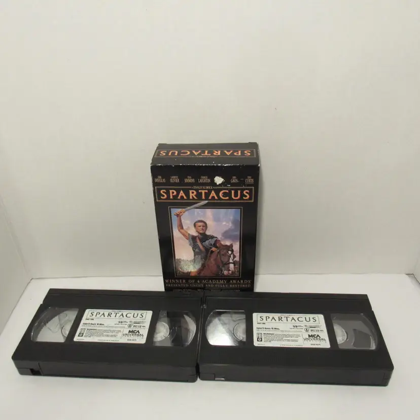 Spartacus (VHS 1991) Kirk Douglas, Lawrence Olivier, Uncut/Fully Restored Film