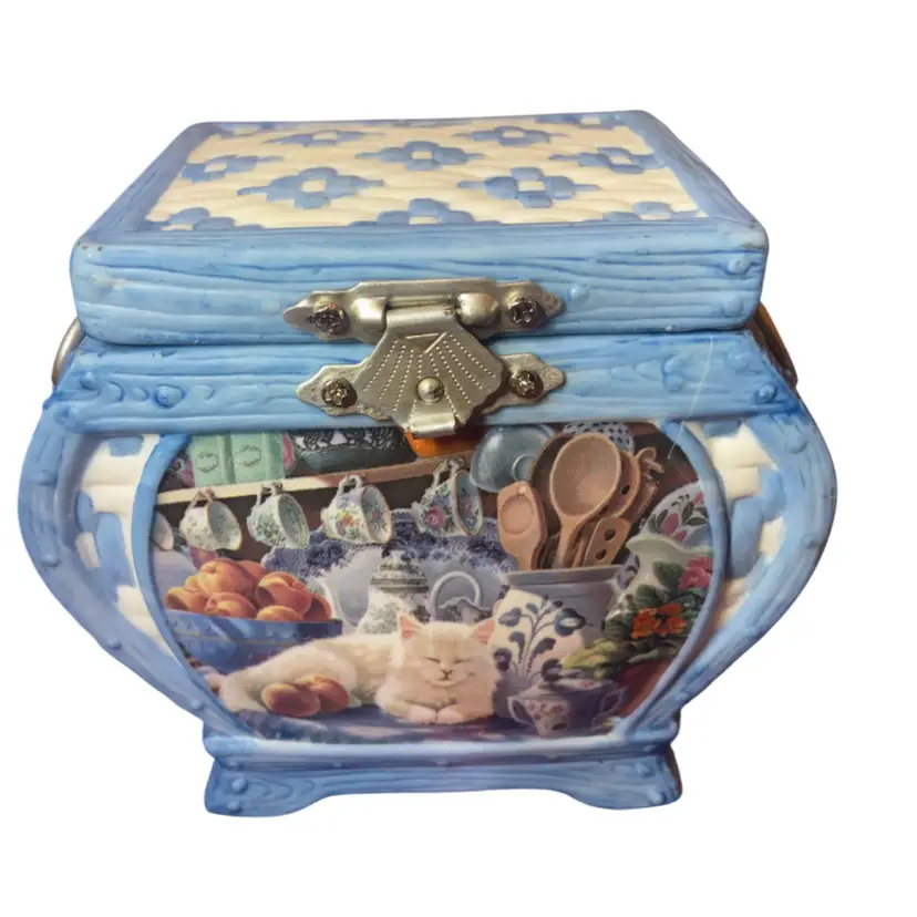 COLLECTIBLE ARDLEIGH ELLIOTT 2002 Mabels Sunny Retreat PORCELAIN MUSIC BOX READ