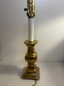 Solid Quality Brass Lamp 15” Tall