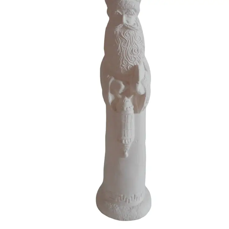 Ceramic Bisque Father Christmas 10” ready to paint or use as is Estate Find