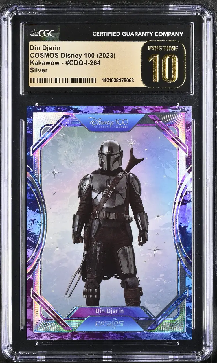 Din Djarin Cosmos Disney 100 All-Star (2023 Kakawow) Silver  CGC Pristine 10 Disney 2023 Simplified Chinese