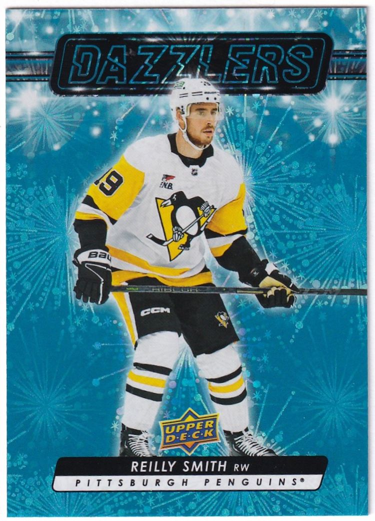 2023-24 Upper Deck Dazzlers Blue #DZ128 Reilly Smith Pittsburgh Penguins Hockey Card