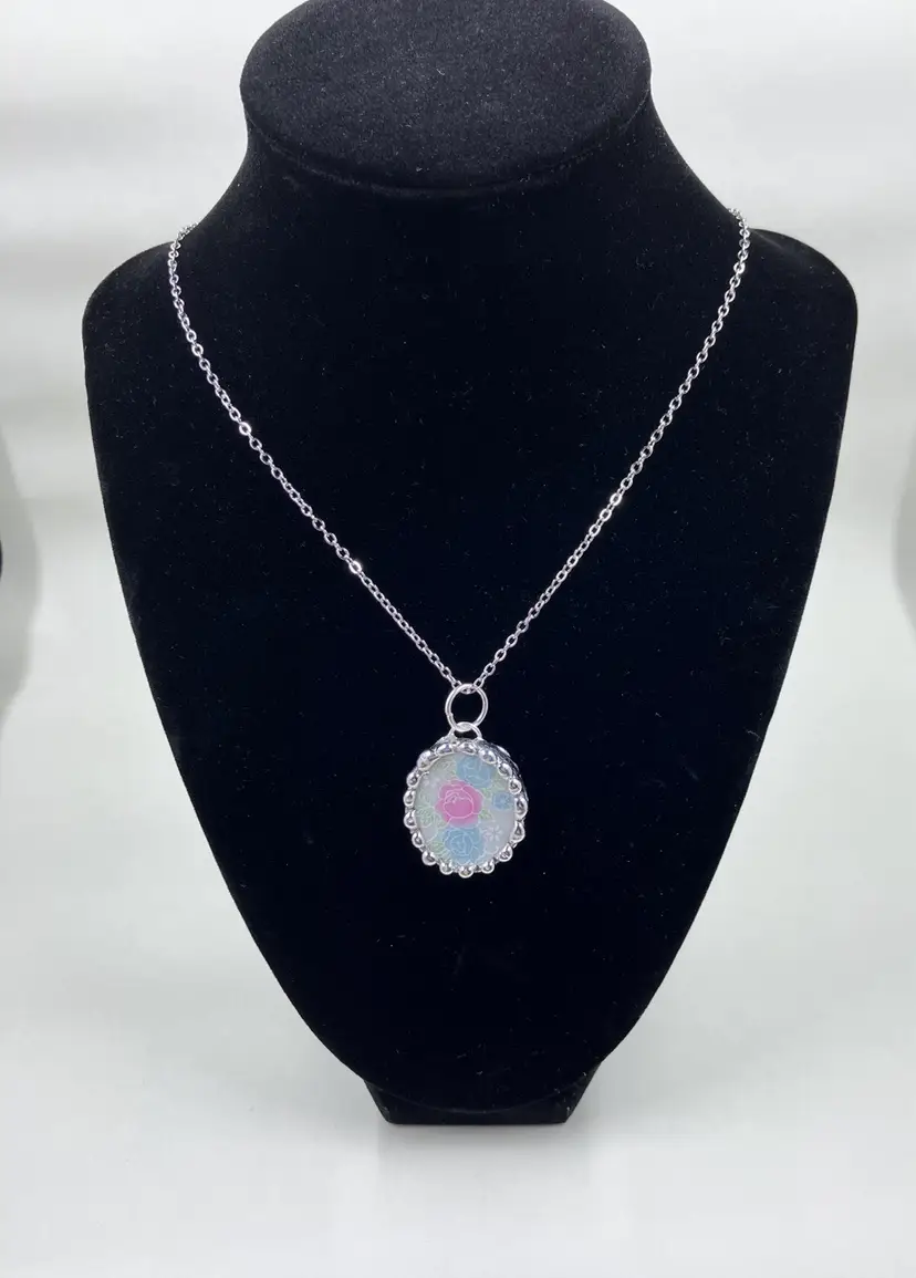 Handmade Vintage Dishware Necklace #6