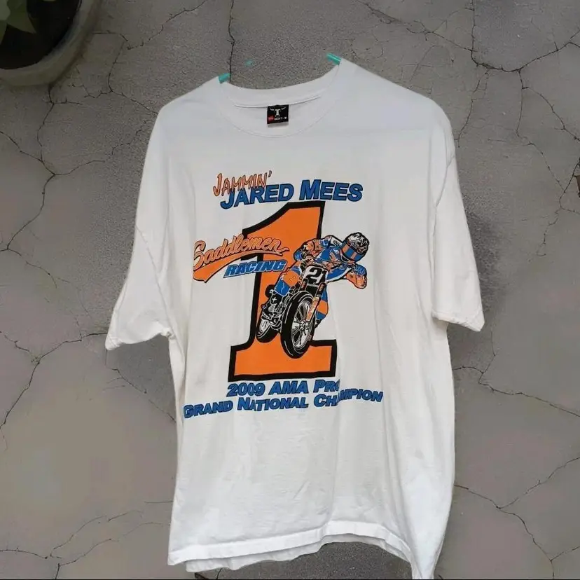 Motorcycles Jammin Jared Mees Moto Cross Las Vegas Shirt Size XL Beefy Tee Free Shipping