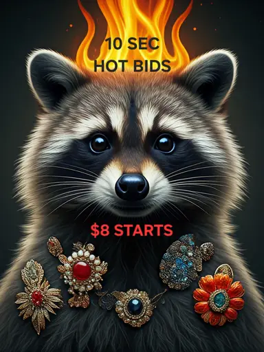 BROOCHES - $8 SB and 10 SECOND BIDS