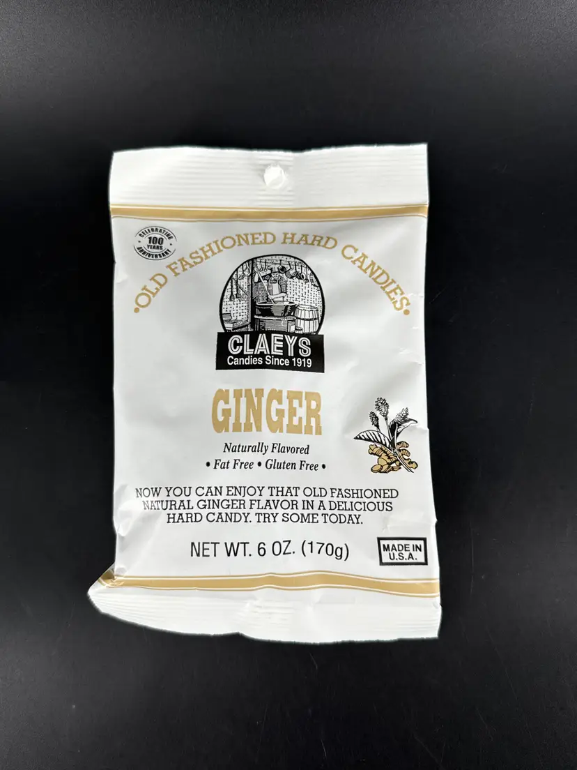 Claeys Old Fashioned Hard Candies "Ginger" 6oz
