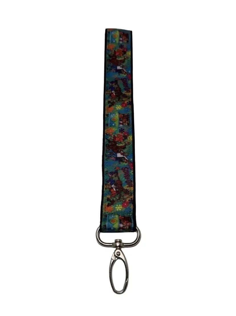 Lanyard Keychain  Key Holder Wristlet Scooby Doo Cartoon NEW Handmade 9.5”