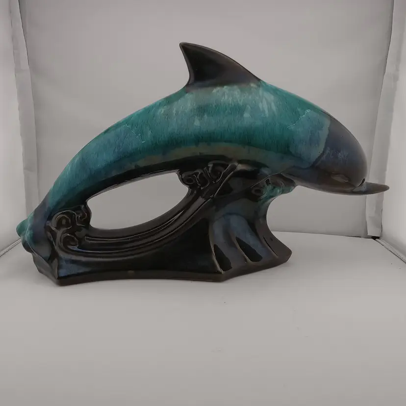 Blue Mountain Pottery dolphin sculpture