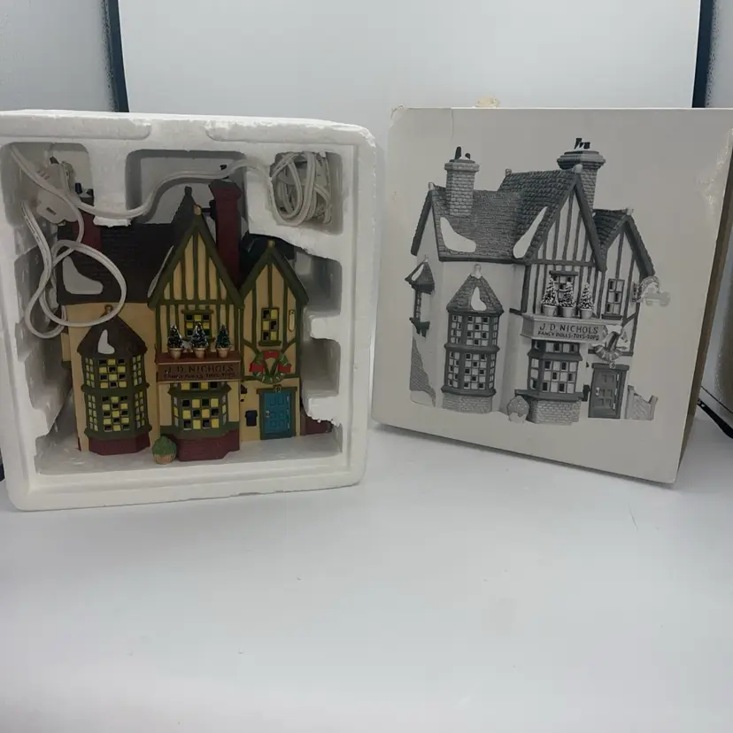 Department 56 J.D. Nichols Toy Shop Dicken's Village Series 1995 Retired