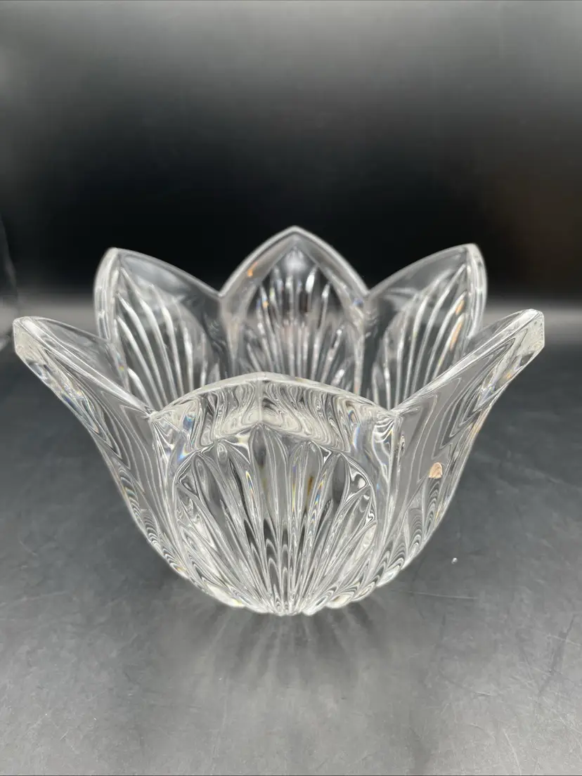 VTG Marquis By Waterford Crystal Tulip Bowl 5” Tall