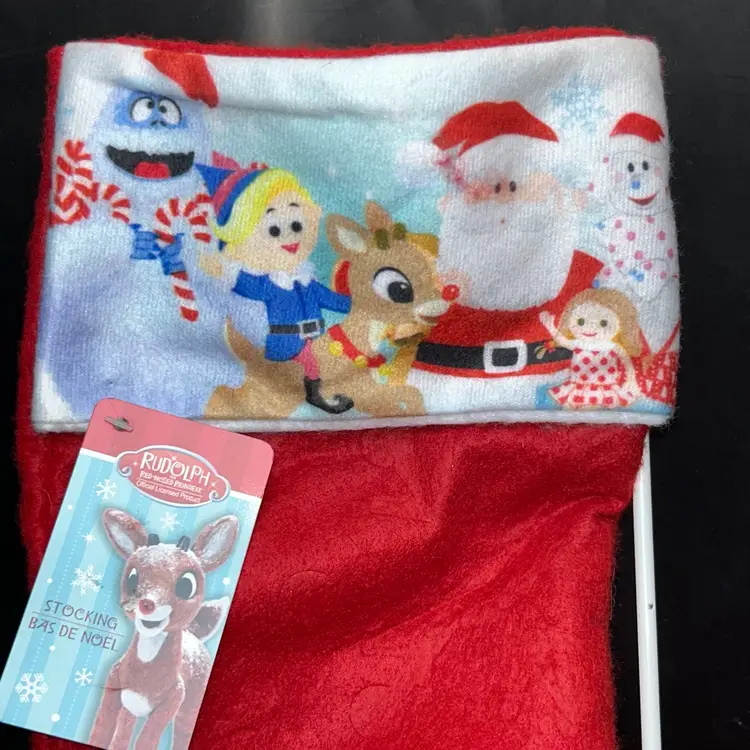 Felt Christmas Stocking Ruz Rudolph The Red-Nosed Reindeer