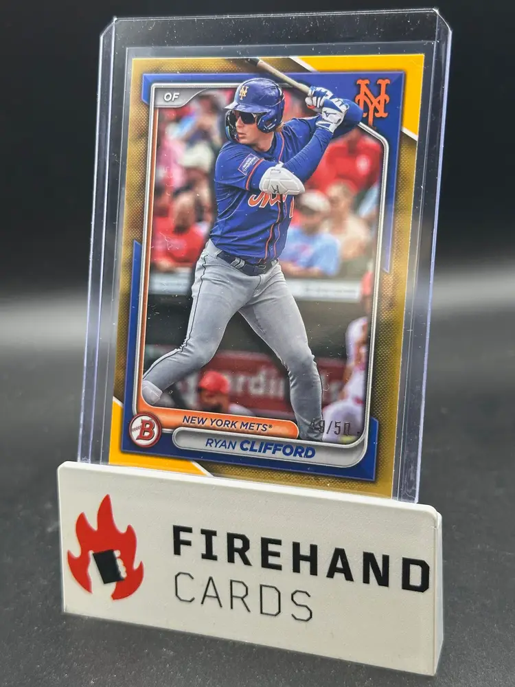 Ryan Clifford 2024 Bowman Draft Gold Paper New York Mets 49/50