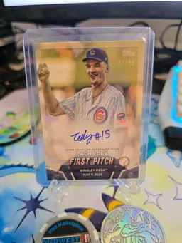 2024 Topps Update Zach Edey First Pitch Auto Chicago Cubs