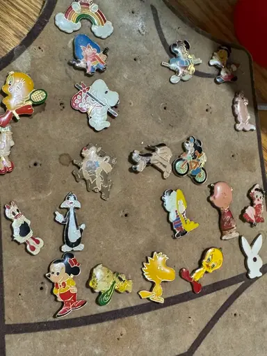 Vintage Enamel Disney & Cartoon Pins